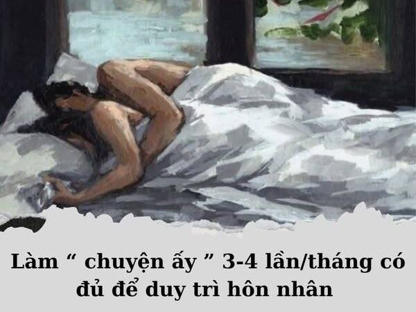 Làm “chuyện ấy” 3-4 lần/tháng có đủ để duy trì hôn nhân không..?