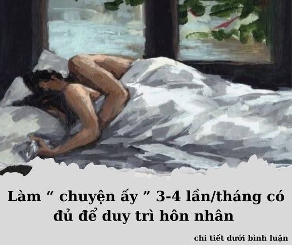 Làm “chuyện ấy” 3-4 lần/tháng có đủ để duy trì hôn nhân không..?