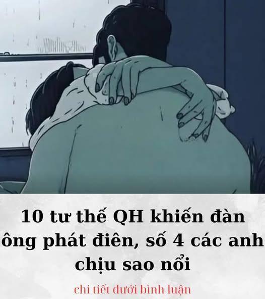 10 tư thế khiến đàn ông phát điên, số 4 các anh chịu sao nổi