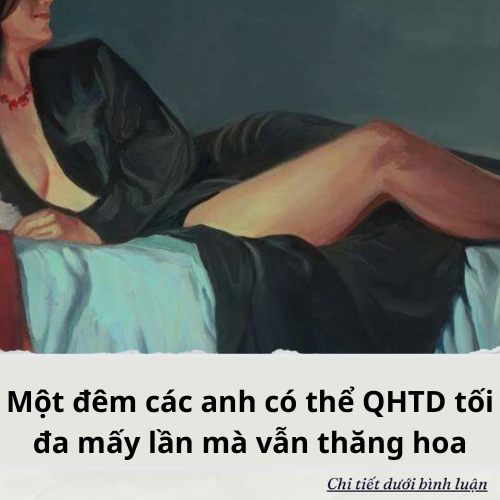 Một đêm các anh có thể làm ‘chiến được’ mấy hiệp ..?