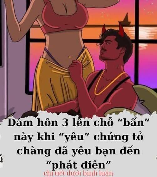 Dám hôn 3 lên chỗ “b/ẩn” này khi “yêu” chứng tỏ chàng đã yêu bạn đến “phát điên”