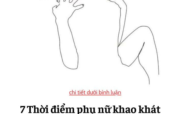 Phụ nữ ham muốn nhất vào thời gian nào?