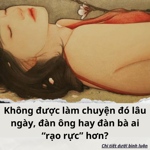 Tại sao phụ nữ lại nhịn QH tốt hơn đang ông.?