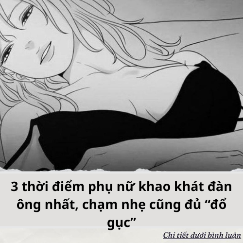 3 thời điểm phụ nữ khao khát đàn ông nhất