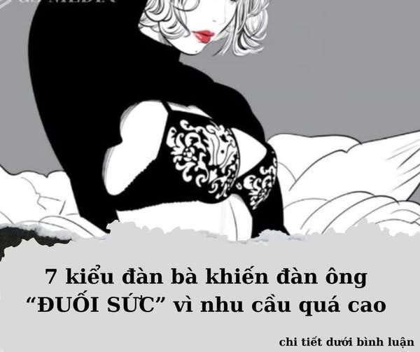 kiểu đàn bà khiến đàn ông quá sức vì nhu cầu quá cao