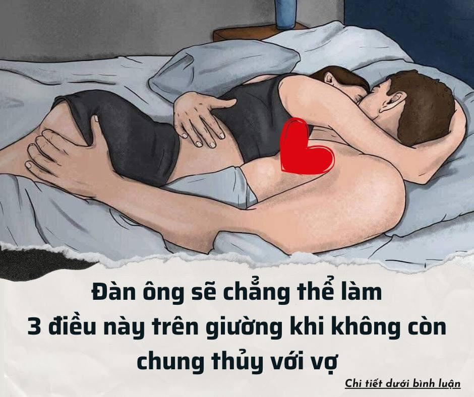 Đàn ông chẳng thể làm những điều này trên giường khi không còn chung thủy với vợ